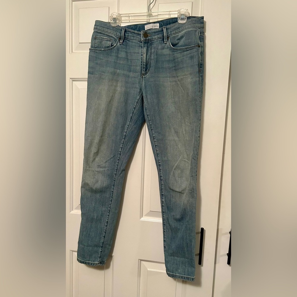 Ann Taylor Light Blue Relaxed Skinny Jeans